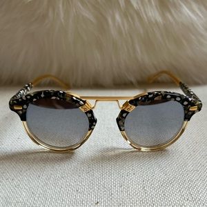 Krewe STL II Plume to Champagne 24K Mirrored Sunglasses (BRAND NEW)